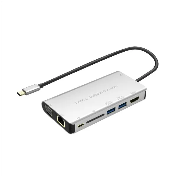 8 in 1 Type C Multiport Converter