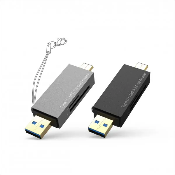 USB 3.2 / Type C to SD / TF Card (Dual-LUN)