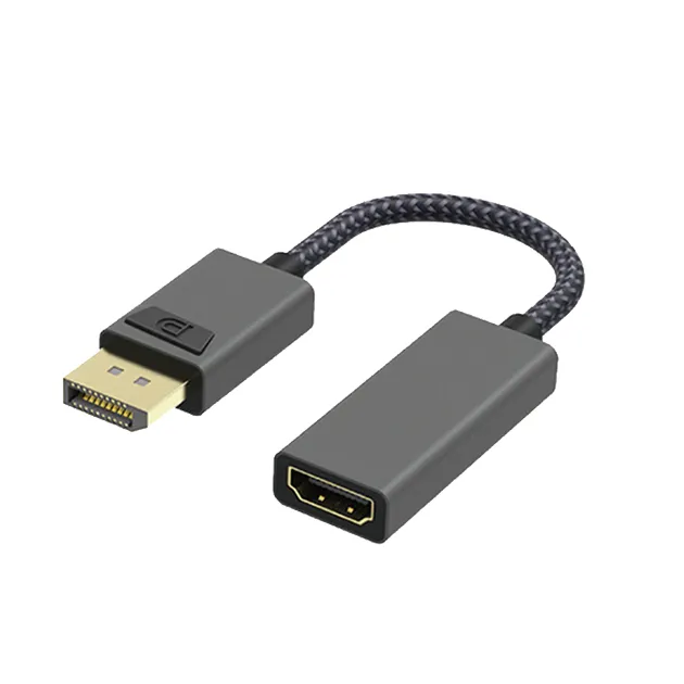 DP to HDMI M-F Passive Converter (4K@30Hz) (Aluminum)