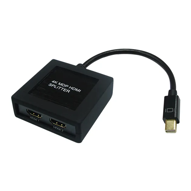 4K MDP 1.2 to 2 x HDMI MST Splitter with Cable