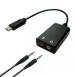 Type C to 3.5 Audio + 3.5 MIC Converter