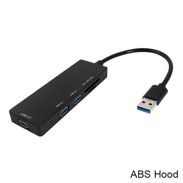 USB 3.0 to USB 3.0 x 3 + SD / TF Converter