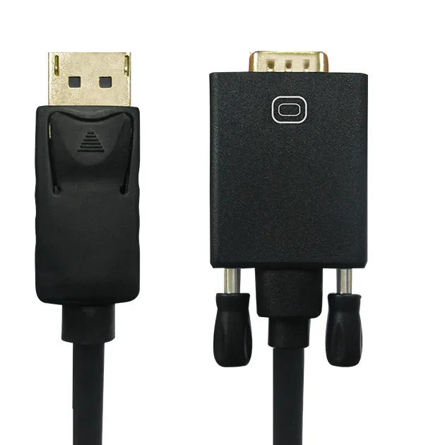 DisplayPort to VGA M-M W / Interlock Cable (1-3m)