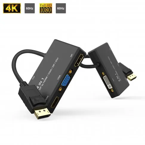 4 In 1 – DP to HDMI / VGA / DP / DVI Converter