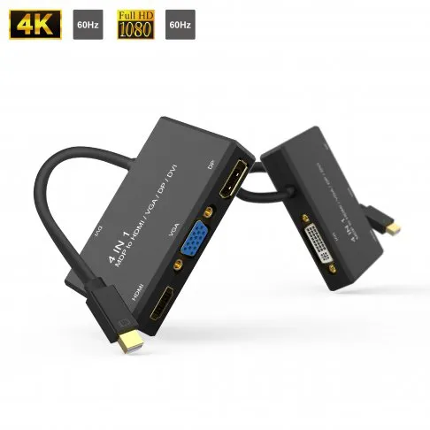 4 In 1 – MDP to HDMI / VGA / DP / DVI Converter
