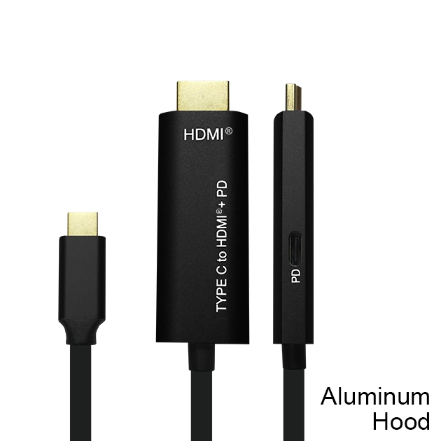 Type C to HDMI<sup>®</sup> + CF (PD3.0) Cable