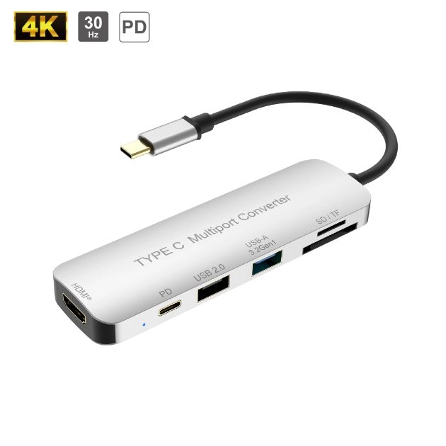 6 in 1 Type C Multiport Converter