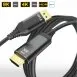 8K DP 1.4 to HDMI Cable 1-3M (Aluminum Hood)