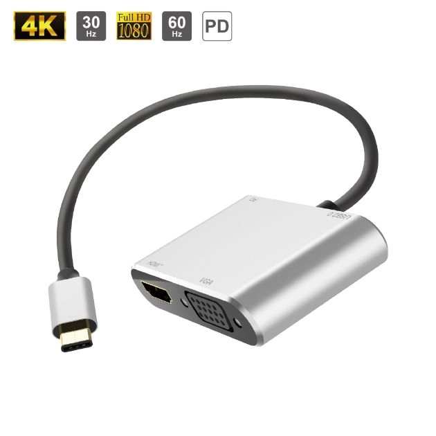 4 in 1 Type C Multiport Converter (Synchronous Display)