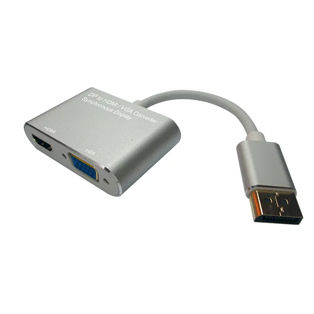 DP to HDMI / VGA Converter (Aluminum Housing)