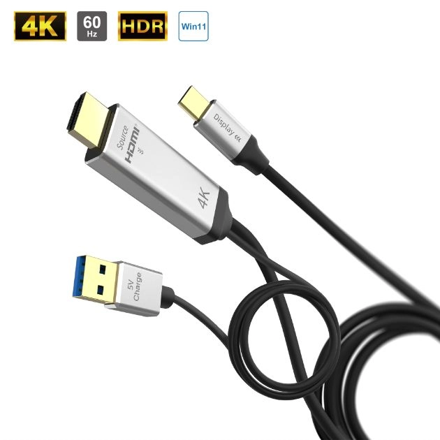 4K HDMI<sup>®</sup> to Type C Cable 1-3M