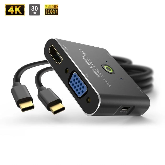 Type C to HDMI<sup>®</sup> / VGA Video Switch
