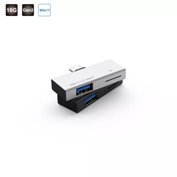 Type C 2 Port Adapter (USB 3.2 Gen2 & TF)
