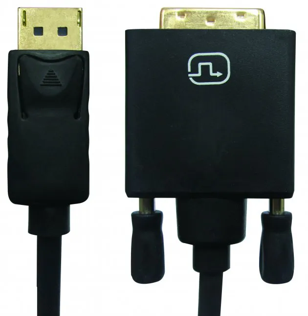 DisplayPort to DVI (24+1) M-M W / Interlock Cable (1-5m)