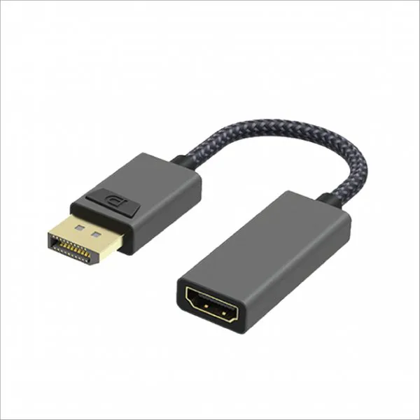 DP to HDMI M-F Passive Converter (4K@30Hz) (Aluminum)