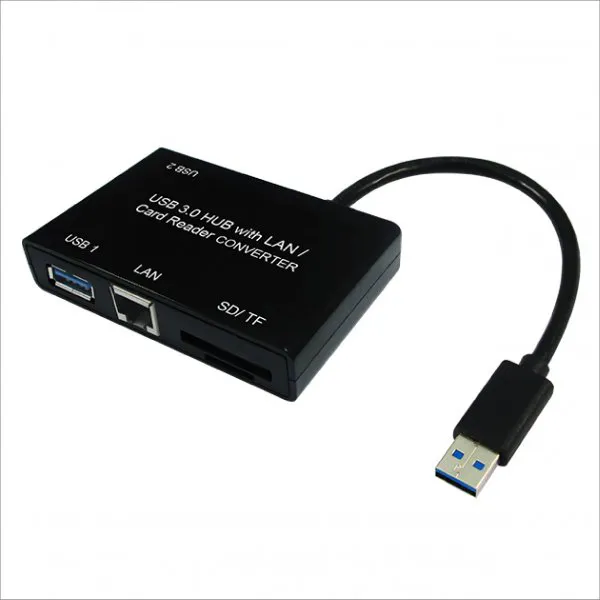USB 3.0 Hub with LAN / Card Reader