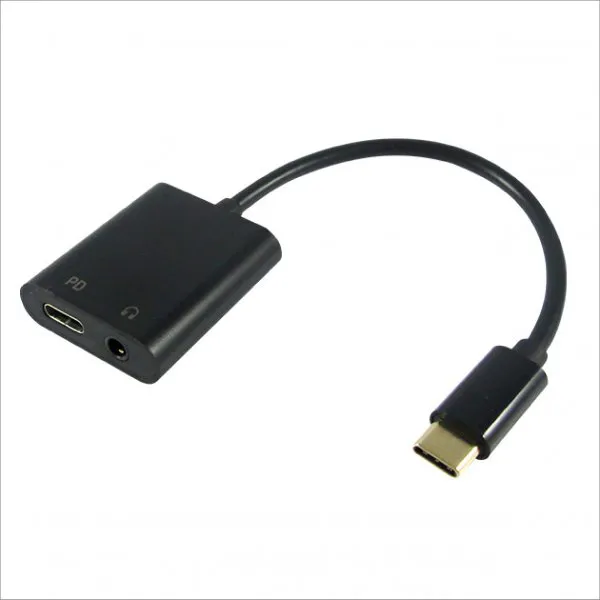 Type C to 3.5 Audio + CF (PD) Converter