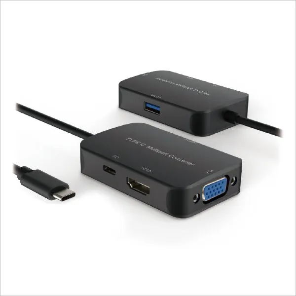 Type C to HDMI / VGA / USB 3.2 Converter