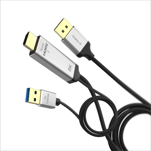 8K HDMI<sup>®</sup> to DP Cable 1-3M