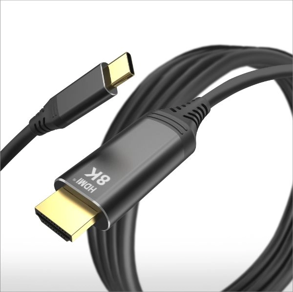 8K Type C to HDMI<sup>®</sup> Cable 1-3M (Aluminum Hood)