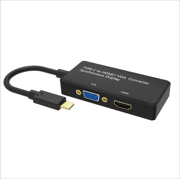 Type C to HDMI<sup>®</sup> / VGA Converter (ABS Housing)