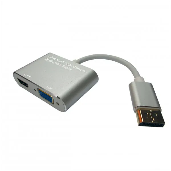 DP to HDMI / VGA Converter (Aluminum Housing)