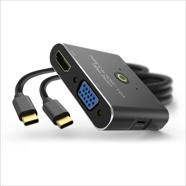 Type C to HDMI<sup>®</sup> / VGA Video Switch