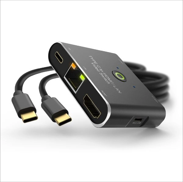 Type C to HDMI<sup>®</sup> / LAN Video Switch