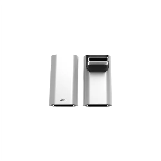  Vertical L-shaped Type C 40G Female to Male Adapter