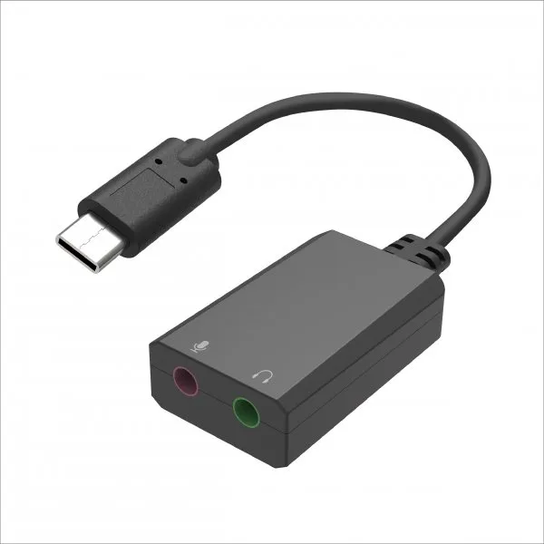 Type C to 3.5 Audio + 3.5 MIC Converter