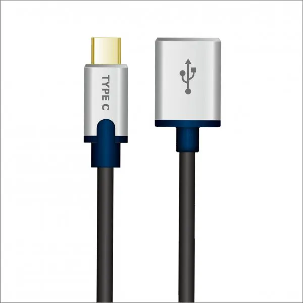 Type C to USB 2.0 A/F Cable